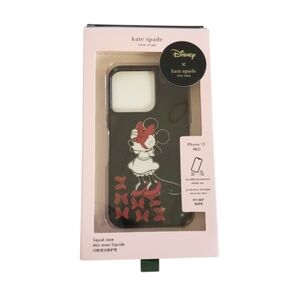KATE SPADE X DISNEY Minnie Mouse iPhone 13 PRO Liquid Phone Case New Open Box